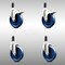 Service Caster 5 Inch 316SS Solid Poly Swivel 1-3/8 Inch Expanding Stem Caster Lock Brake, 2PK SCC-SS316TTLEX20S514-SPUS-2-S-2-138 - alternate 1